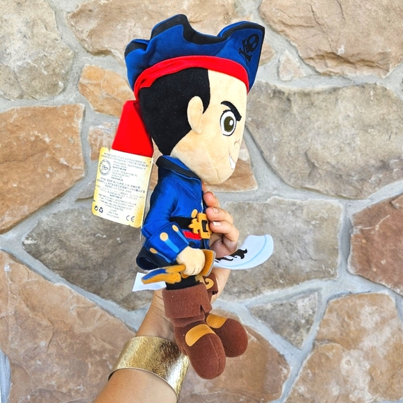 Disney Store Genuine Captain Jake & Never Land Pirates Authentic Plush Toy 12" - Picture 2 of 13